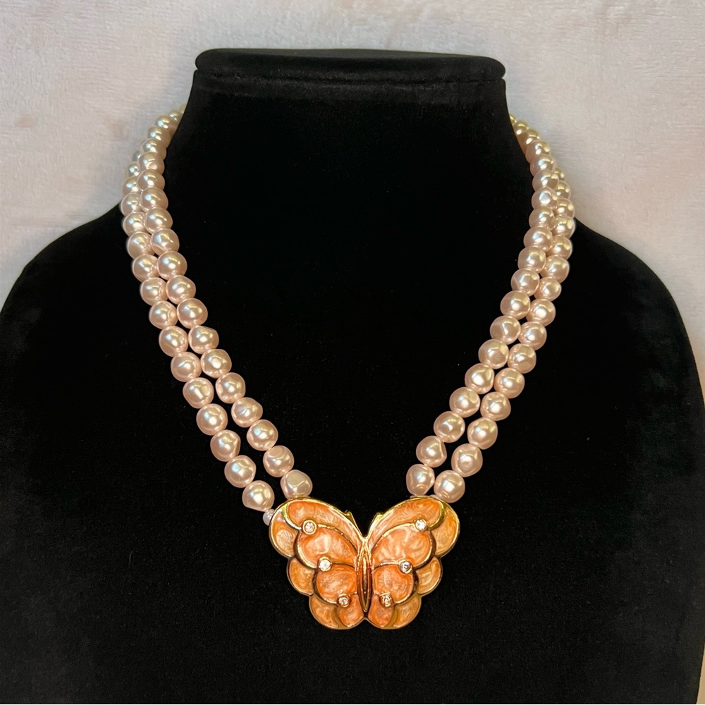 Kenneth Jay Lane for Avon Papillon Butterfly Necklace